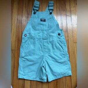 OSHKOSH B'GOSH Shorts Overalls - Aqua Color - Size 4T